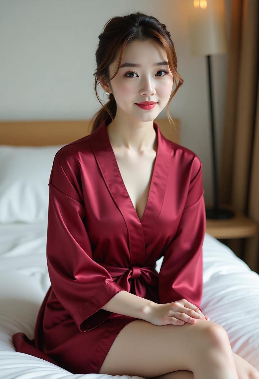 清晨穿过山间茶园
